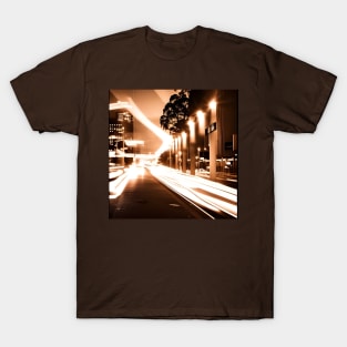 Melbourne City Lights Landscape Photo T-Shirt